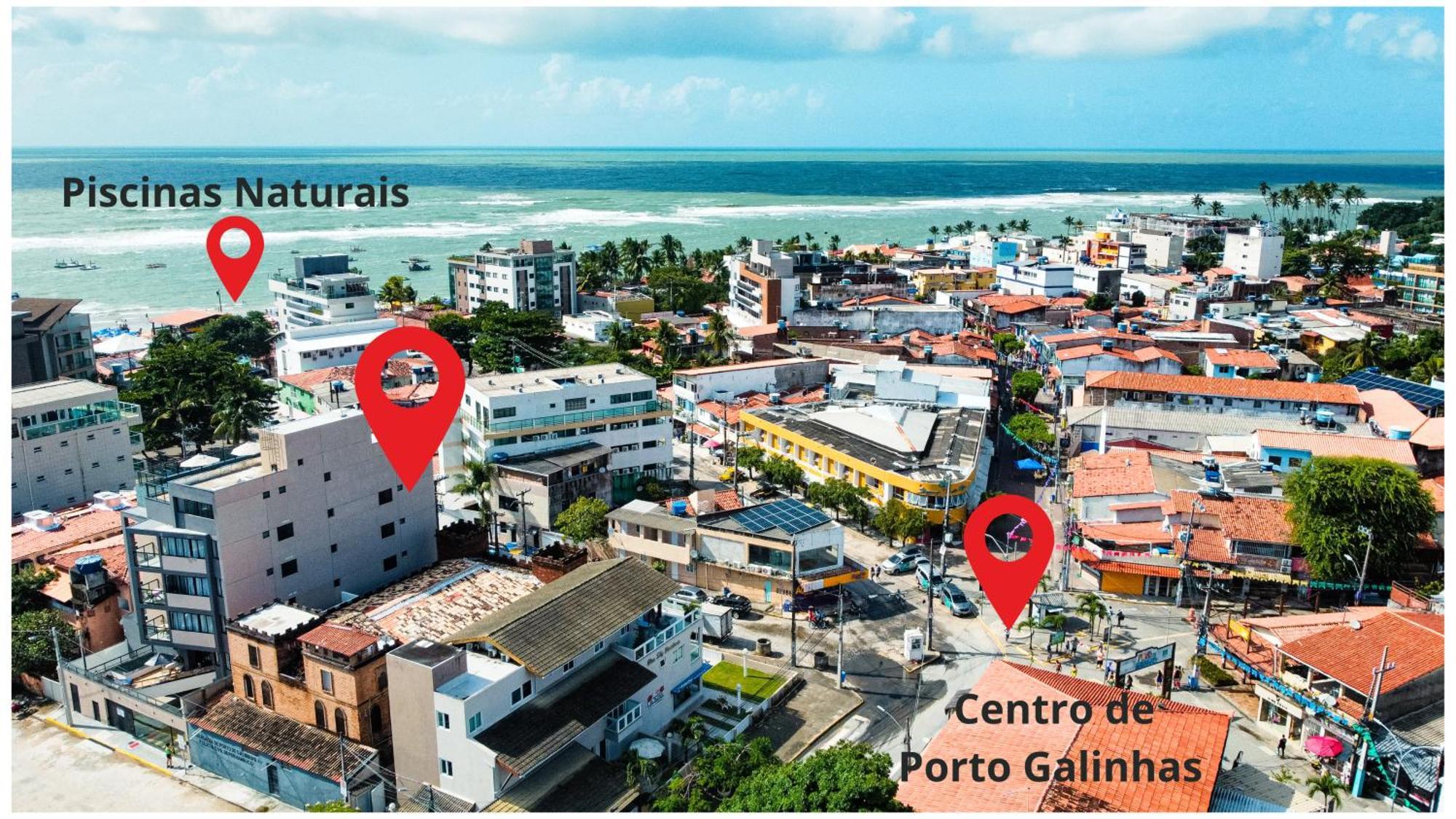 Melhor Localizacao Porto Galinhas 50M Do Mar E Centrinho - Com E Sem Piscina Privativa Family Flats Pôrto das Galinhas מראה חיצוני תמונה